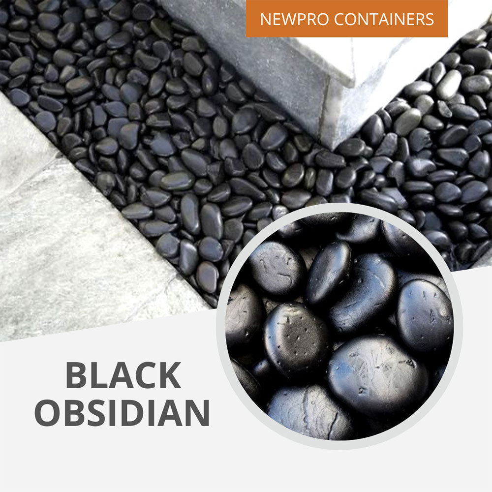 Faux Landscaping Rocks - Black - 1 cubic ft box - Black,1 cubic foot box