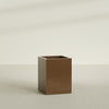 Brisbane Large Rectangle Fiberglass Planter - 24 in x 24 in x 32 in - Metallic Bronze - Metallic Bronze,24 in x 24 in x 32 in
