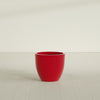 Wannsee Medium Round Fiberglass Planter - 27 in x 27 in x 24 in - Gloss Red - Gloss Red,27 in x 27 in x 24 in