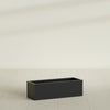 Reade Small Tabletop Rectangle Fiberglass Planter - 14 in x 5 in x 4.3 in - Matte Black - Matte Black,14 in x 5 in x 4.3 in
