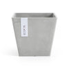 Rotterdam Small Square Planter - 11.75 in x 11.75 in x 10.25 in - White Grey - White Grey,11.75 in x 11.75 in x 10.25 in,Planter Only