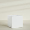 Montroy Extra Large Cube Square Fiberglass Planter - 60 in x 60 in x 60 in - Matte White - Matte White,60 in x 60 in x 60 in