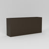 Potsdam Large Tall Rectangle Fiberglass Planter - 16 in x 16 in x 32 in - Matte Brown - Matte Brown,16 in x 16 in x 32 in