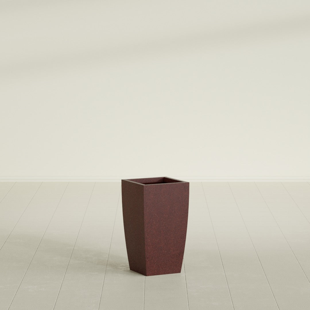 Tapered Column - 12in x 12in x 22in - Weathered Steel - Rust - Weathered Steel - Rust,12 in x 12 in x 22 in