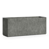 Semplito Grand Rectangular Planter – Grey Stone Finish – Fiberglass Indoor/Outdoor, Weather-Resistant XL Planter (59" L x 19.75" W x 23.5" H Exterior, 58.7" L x 19.3" W Interior) - Grey Stone,59 in x 19.7 in x 23.6 in
