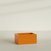 Torino Large Wide Rectangle Fiberglass Planter - 36 in x 24 in x 18 in - Gloss Tangerine - Gloss Tangerine,36 in x 24 in x 18 in