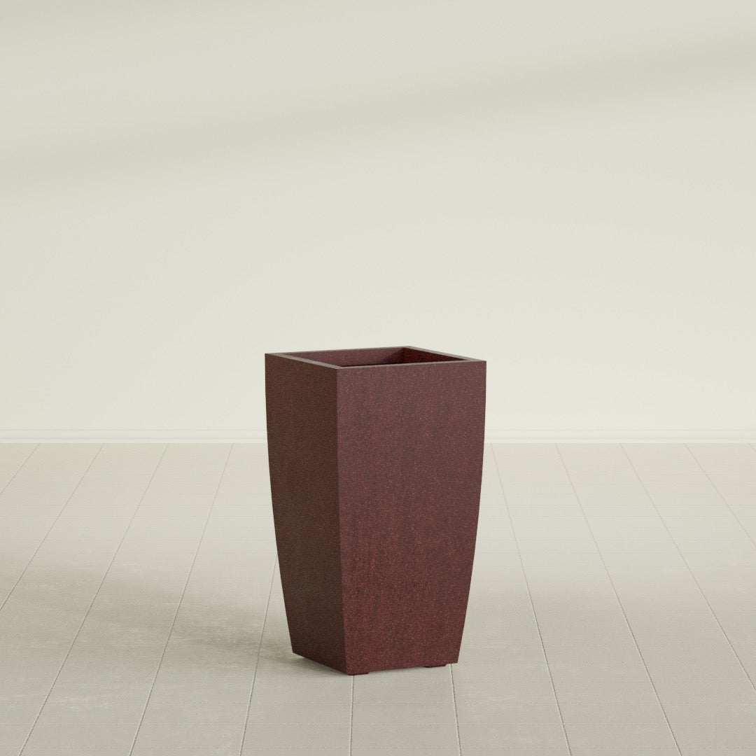 Tapered Column - 16in x 16in x 30in - Weathered Steel - Rust - Weathered Steel - Rust,16 in x 16 in x 30 in