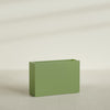 Milano Large Narrow Rectangle Fiberglass Planter - 36 in x 10 in x 24 in - Satin Green - Satin Green,36 in x 10 in x 24 in