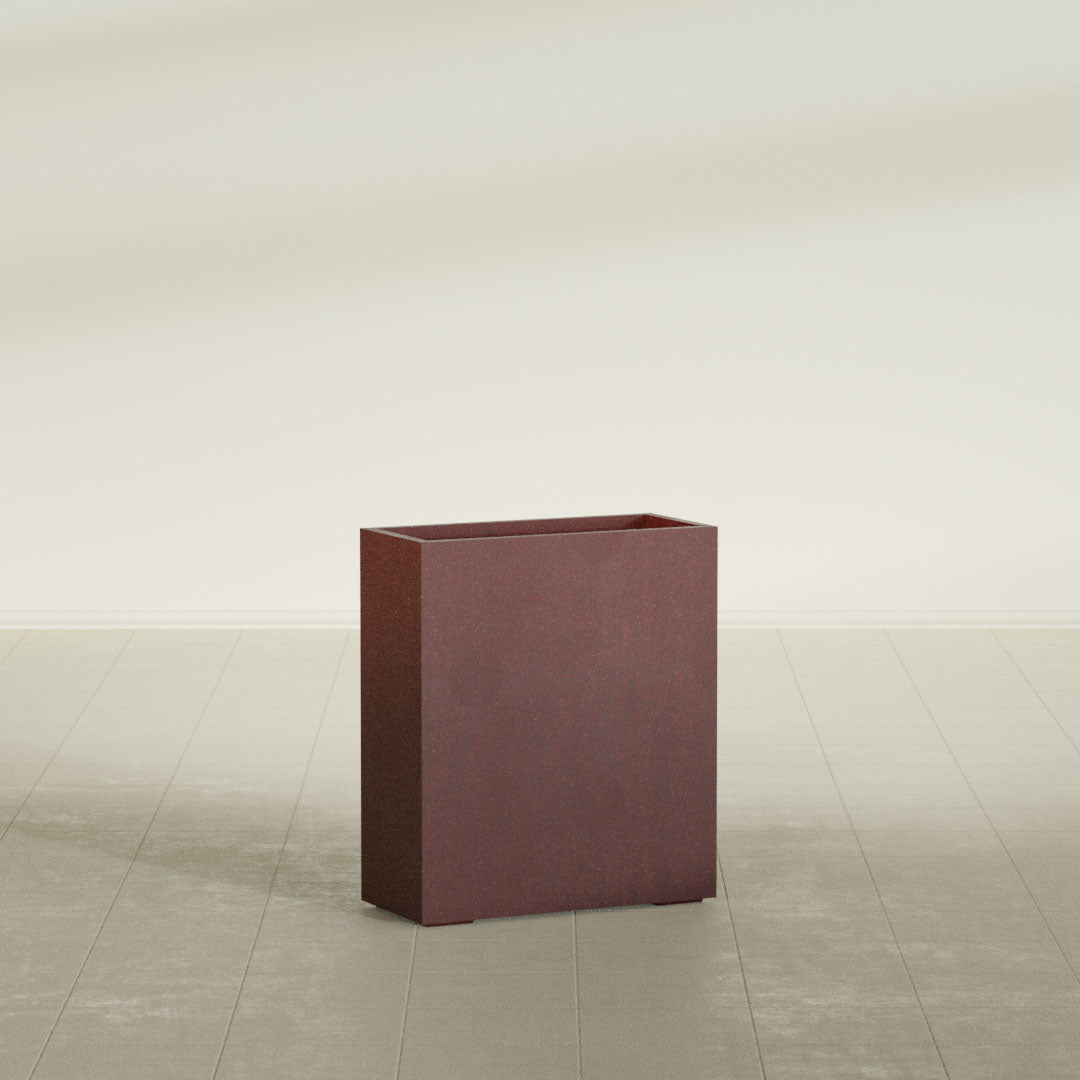 ProTone Fiberglass Premium Finish Large Rectangle Planter - 36 in x 16 in x 42 in - Weathered Steel - Rust - Weathered Steel - Rust,36 in x 16 in x 42 in