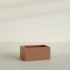 Torino Large Wide Rectangle Fiberglass Planter - 36 in x 24 in x 18 in - Matte Terracotta - Matte Terracotta,36 in x 24 in x 18 in