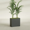 Potsdam Large Rectangle Fiberglass Planter - 36 in x 16 in x 32 in - Matte Charcoal - Matte Charcoal,36 in x 16 in x 32 in