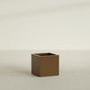 Montroy Medium Cube Square Fiberglass Planter - 24 in x 24 in x 24 in - Metallic Bronze - Metallic Bronze,24 in x 24 in x 24 in