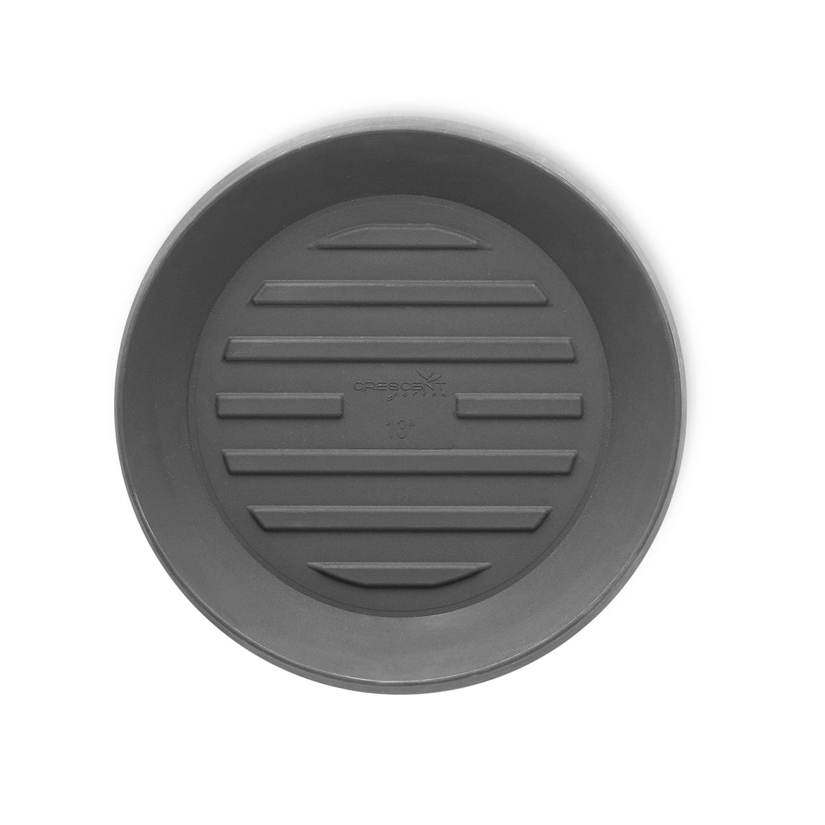 Round Universal Saucer - 11in OD, 8.5in ID - Slate - Slate,11" Ext. (8.5" Int.)
