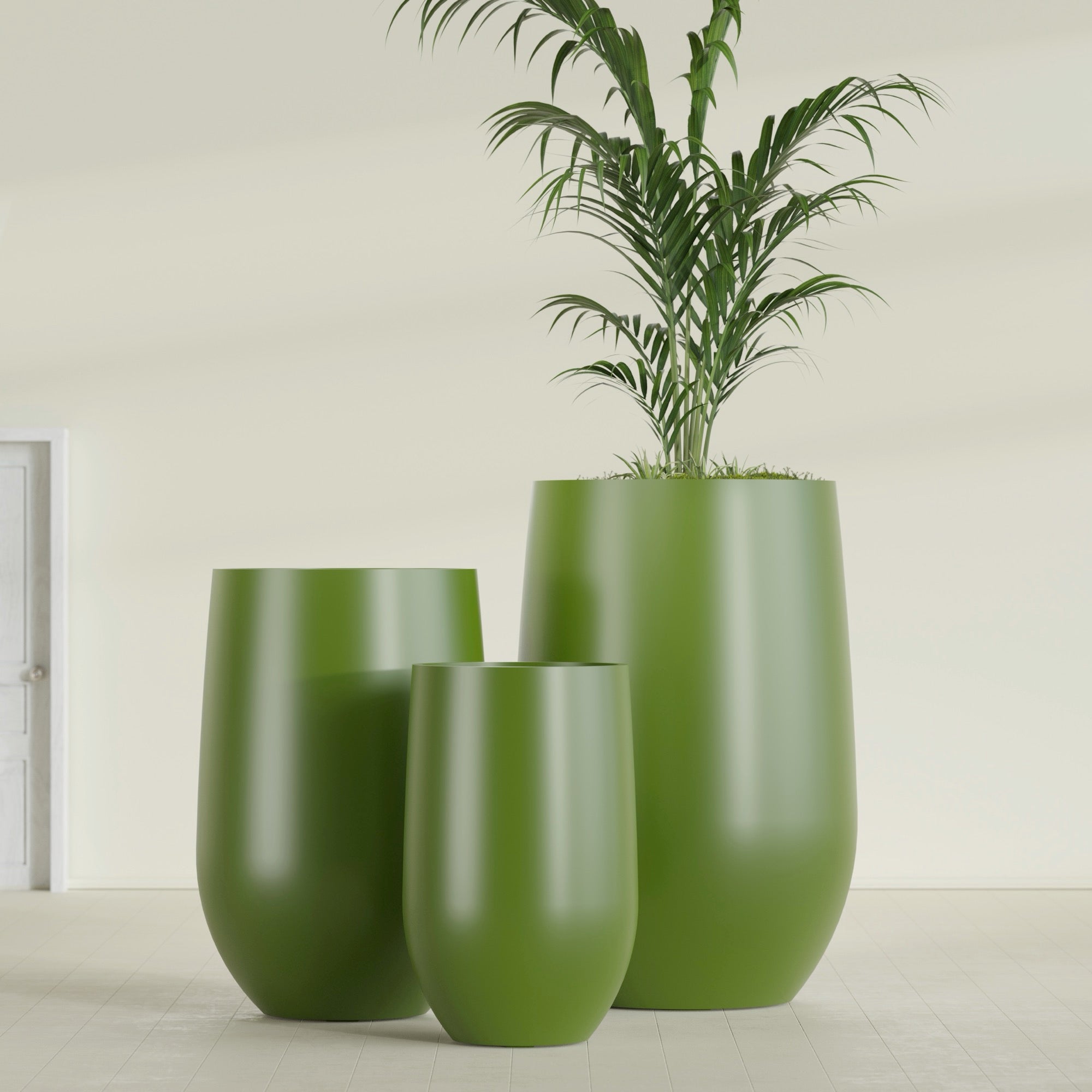 Westfield - 15in diam. x 24in - Satin Green - Satin Green,15 in diam. x 24 in H