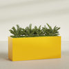 Brisbane Extra Large Long Rectangle Fiberglass Planter - 72 in x 24 in x 32 in - Gloss Saffron - Gloss Saffron,72 in x 24 in x 32 in
