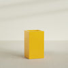Darwin Large Tall Rectangle Fiberglass Planter - 24 in x 24 in x 42 in - Gloss Saffron - Gloss Saffron,24 in x 24 in x 42 in