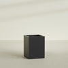 Brisbane Large Rectangle Fiberglass Planter - 24 in x 24 in x 32 in - Matte Black - Matte Black,24 in x 24 in x 32 in