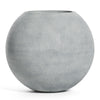 Orbo Globe Sphere Planter – Concrete Stone Finish – Fiberglass Indoor/Outdoor and Weather-Resistant Round Planter (23.5" D x 21" H Exterior, 23.2" D x 20.5" H Interior) - Concrete Stone,23.5 in x 23.5 in x 21 in - Concrete Stone,23.5 in x 23.5 in x 2 - Concrete Stone,23.6 in diam. x 21.1 in