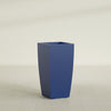 Toulan Large Tall Tapered Square Fiberglass Planter - 18 in x 18 in x 36 in - Matte Cobalt Blue - Matte Cobalt Blue,18 in x 18 in x 36 in