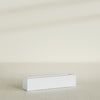 Salon Large Tall Rectangle Fiberglass Planter - 36 in x 8 in x 8 in - Gloss White - Gloss White,36 in x 8 in x 8 in