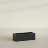 Cuba Large Long Rectangle Fiberglass Planter - 36 in x 14 in x 12 in - Matte Black - Matte Black,36 in x 14 in x 12 in