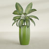 Lisbon Large Round Fiberglass Planter - 18 in x 18 in x 32 in - Satin Green - Satin Green,18 in x 18 in x 32 in