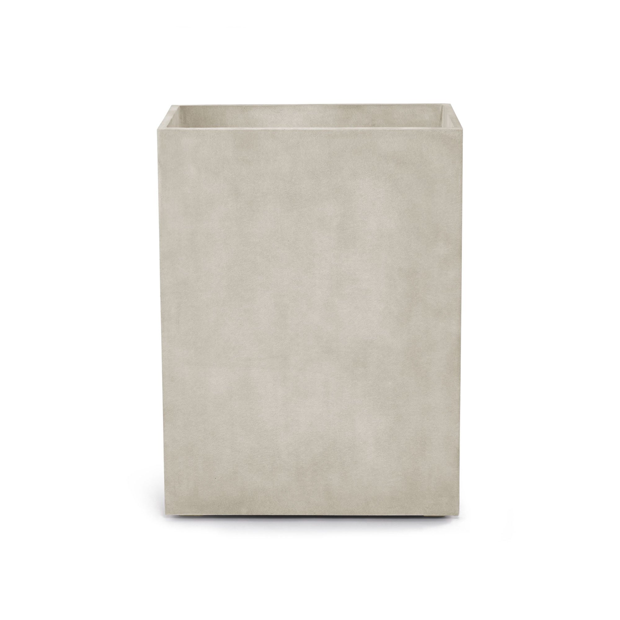 Reglo Rectangular Planter – Sand Stone Finish – Fiberglass Indoor/Outdoor and Weather-Resistant Large Planter (23.5" L x 11.75" W x 31.5" H Exterior, 23.3" L x 11.5" W Interior) - Sand Stone,23.6 in x 11.8 in x 31.5 in