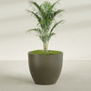 Wannsee Extra Large Round Fiberglass Planter - 50 in x 50 in x 44 in - Matte Bronze - Matte Bronze,50 in x 50 in x 44 in