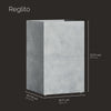 Reglito - 19.7in x 19.7in x 31.5in - Concrete Stone - Concrete Stone,19.75 in x 19.75 in x 31.5 in
