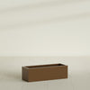 Reade Small Tabletop Rectangle Fiberglass Planter - 14 in x 5 in x 4.3 in - Metallic Bronze - Metallic Bronze,14 in x 5 in x 4.3 in
