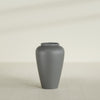 Bara Jar Large Round Fiberglass Planter - 20 in x 20 in x 31 in - Metallic Gunmetal - Metallic Gunmetal,20 in x 20 in x 32 in