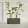 Badalona Large Tall Rectangle Fiberglass Planter - 39 in x 17 in x 17 in - Matte Bronze - Matte Bronze,39 in x 17 in x 17 in