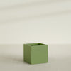 Montroy Large Cube Square Fiberglass Planter - 32 in x 32 in x 32 in - Satin Green - Satin Green,32 in x 32 in x 32 in