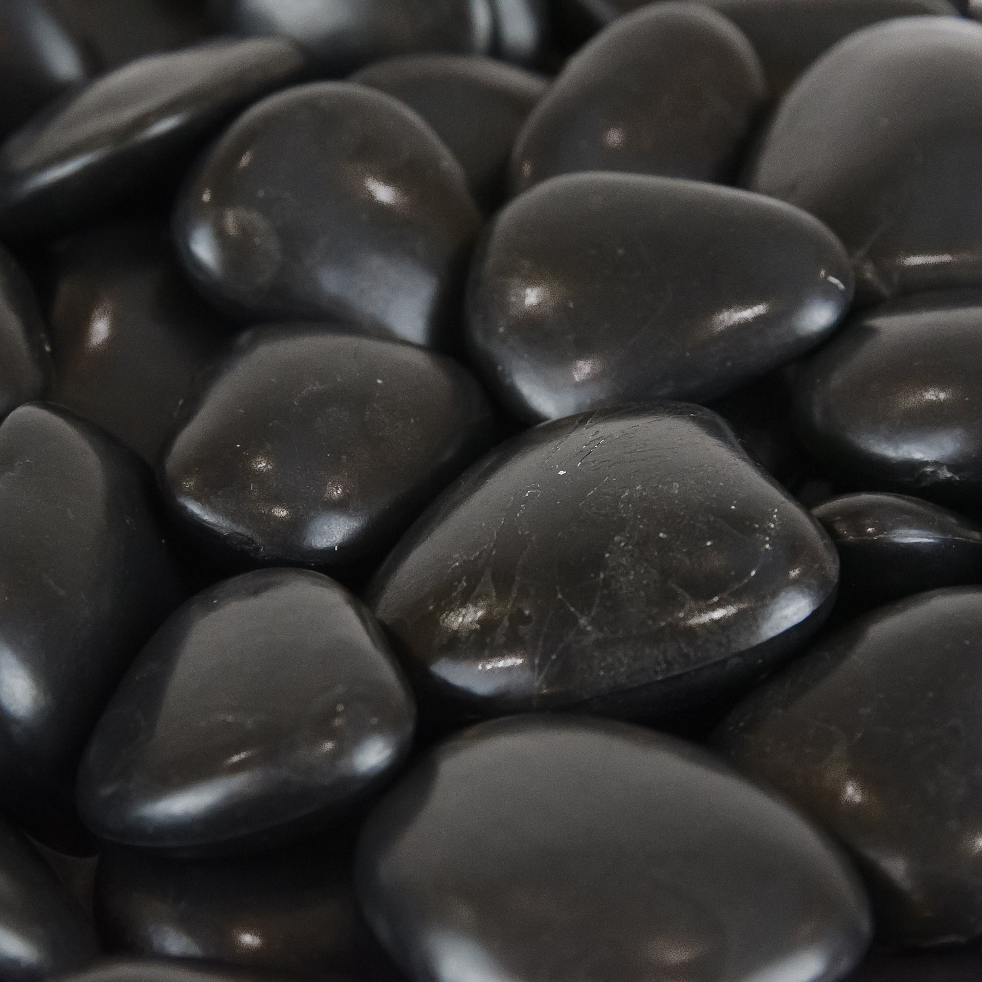PolyPebbles - Black - Case of Large Rocks (5 bags)