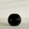 Globe Large Sphere Fiberglass Planter - 36 in x 36 in x 30 in - Gloss Black - Gloss Black,36 in x 36 in x 30 in