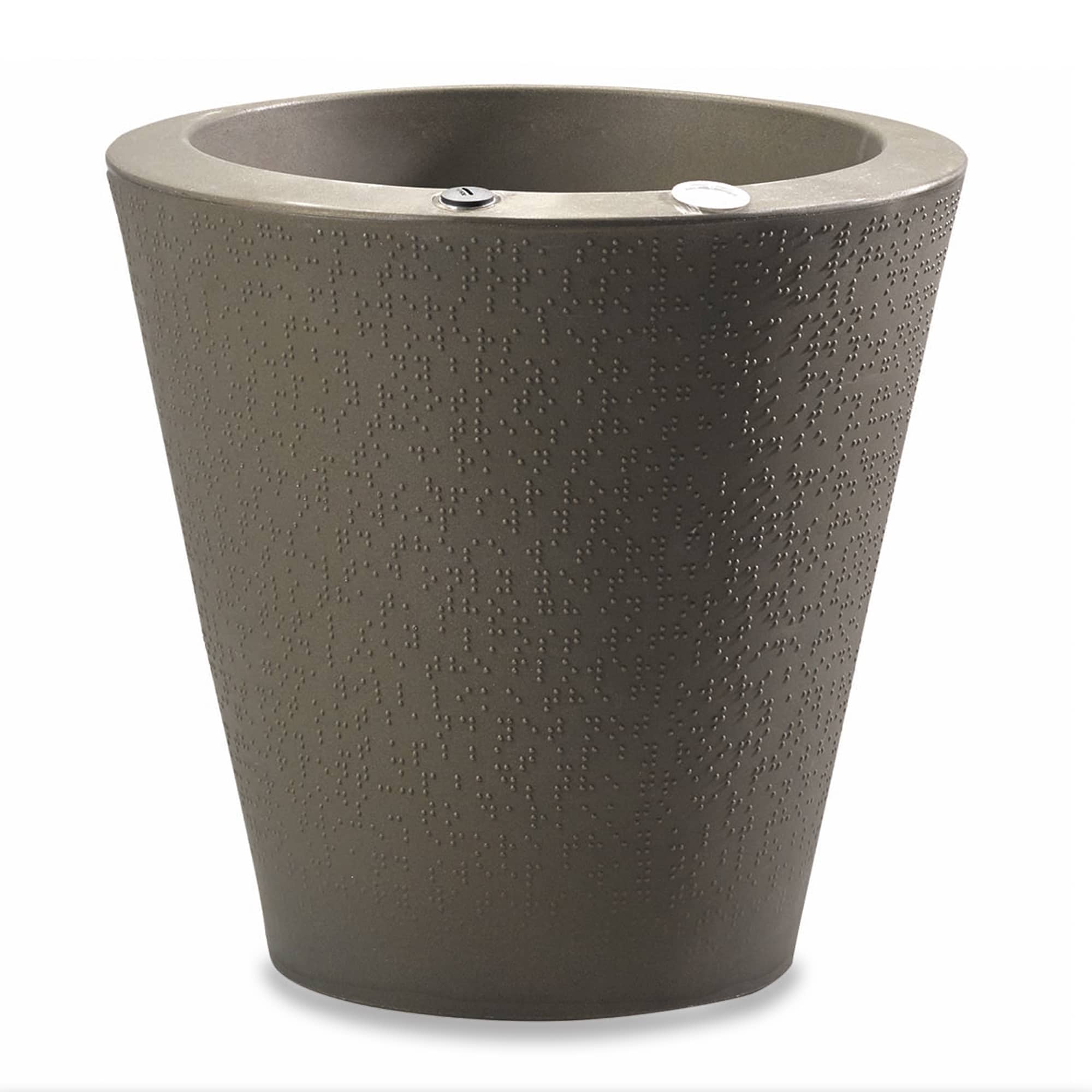 Dot with TruDrop™ Self-Watering - 16in diam. x 16in - Old Bronze - Old Bronze,16in diam. x 16in