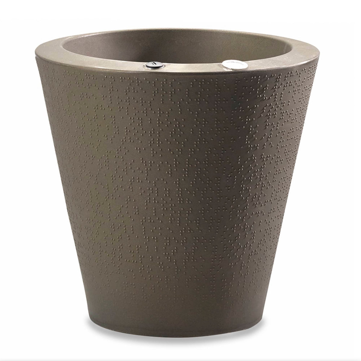 Dot with TruDrop™ Self-Watering - 16in diam. x 16in - Old Bronze - Old Bronze,16in diam. x 16in