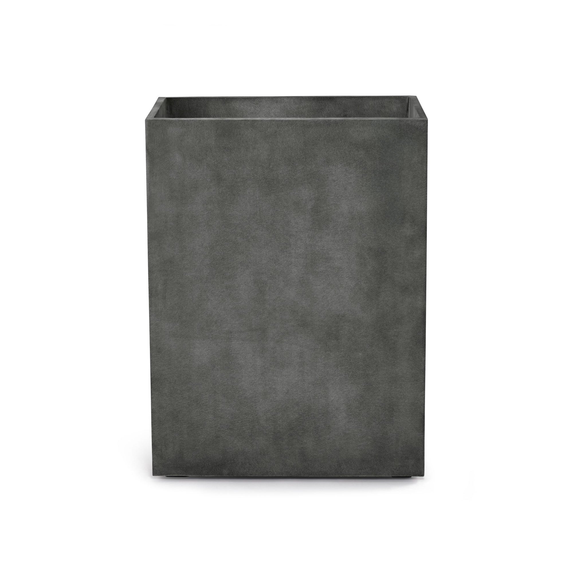 Reglo Rectangular Planter – Grey Stone Finish – Fiberglass Indoor/Outdoor and Weather-Resistant Large Planter (23.5" L x 11.75" W x 31.5" H Exterior, 23.3" L x 11.5" W Interior) - Grey Stone,23.6 in x 11.8 in x 31.5 in