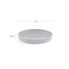 Small Round Saucer - 8.3 in x 8.3 in x 1 in - Dark Grey - Dark Grey,8.25 in x 8.25 in x 1 in