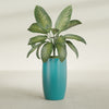 Lisbon Large Round Fiberglass Planter - 18 in x 18 in x 32 in - Satin Sea Foam - Satin Sea Foam,18 in x 18 in x 32 in