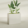 Darwin Extra Large Rectangle Fiberglass Planter - 48 in x 24 in x 42 in - Satin Beige - Satin Beige,48 in x 24 in x 42 in