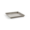 Small Square Saucer - 17 in x 17 in x 1.5 in - Taupe - Taupe,17 in x 17 in x 1.5 in