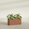 Miami Large Narrow Rectangle Fiberglass Planter - 36 in x 12 in x 18 in - Matte Terracotta - Matte Terracotta,36 in x 12 in x 18 in
