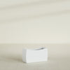 Seoul Large Curved Abstract Fiberglass Planter - 32 in x 12 in x 18 in - Matte White - Matte White,32 in x 12 in x 18 in