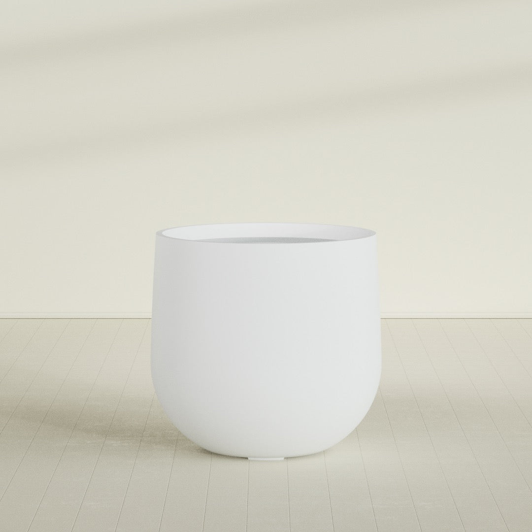 Westfield - 15in diam. x 14in - Gloss White - Gloss White,38 in diam. x 36 in H