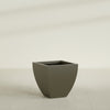 Lima Medium Tapered Square Fiberglass Planter - 24 in x 24 in x 24 in - Matte Bronze - Matte Bronze,24 in x 24 in x 24 in