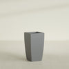 Toulan Large Tall Tapered Square Fiberglass Planter - 16 in x 16 in x 30 in - Metallic Gunmetal - Metallic Gunmetal,16 in x 16 in x 30 in