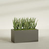 Granada Extra Large Long Rectangle Fiberglass Planter - 48 in x 24 in x 24 in - Matte Bronze - Matte Bronze,48 in x 24 in x 24 in