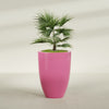 Brannan Large Round Fiberglass Planter - 30 in x 30 in x 41 in - Gloss Pink Violet - Gloss Pink Violet,30 in x 30 in x 41 in