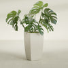 Toulan Large Tall Tapered Square Fiberglass Planter - 16 in x 16 in x 30 in - Satin Beige - Satin Beige,16 in x 16 in x 30 in